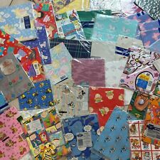 VTG Wrapping Paper HUGE lot Over 80 Sheets Disney Garfield Batman Floral & More picture