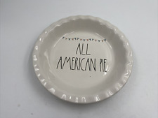 Rae Dunn Ceramic 10x2in All American Pie Plate AA02B36014 picture