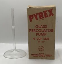 Vintage Original Pyrex Glass Percolator Pump 9 Cup Size picture