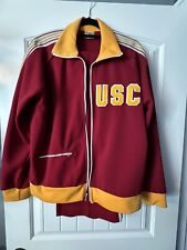 Vintage USC Trojans Zip Jacket. Unisex Large.  Bonnie CA. Optional Flared Pants. picture