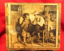 c1880  First Attempt Cigar Box - END Label VERY EARLY - Boy Smoking  EX EX RARE picture