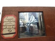 Victorian era Magic Lantern Slide of The Nightingale Monument -Westminster Abbey picture