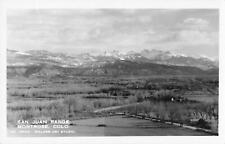 RPPC Scenic View San Juan Range Montrose Colorado Real Photo Postcard picture