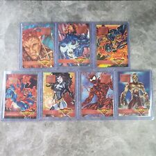 1995 Marvel Overpower Card Game Mission Maximum Carnage Cards Complete Set 1-7 picture