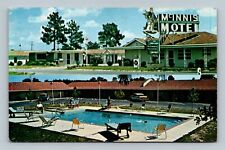 McInnis Motel Fayetteville NC North Carolina Swimming Pool Vintage Postcard picture