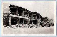 Sta Barbara California CA Postcard RPPC Photo Earth Quake c1910's Antique picture