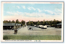 1918 The End of the Camp Camp Hancock Augusta GA Unposted Antique Postcard picture