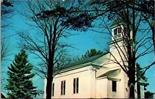 First Baptist Church Jefferson Maine Street View Religious Fall UNP Postcard picture