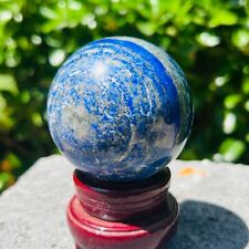 419g Natural Lapis lazuli jasper Quartz Sphere Crystal Ball Reiki Healing. picture