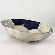 Alessi for Delta Airlines Large Stainless Steel Geometric Bread Bowl picture