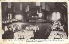 Sterling Massachusetts MA Restaurant Interior View c1910s Postcard picture