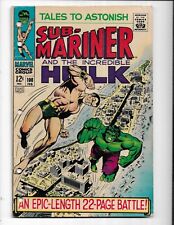 TALES TO ASTONISH 100 - QUALIFIED VG+ 4.5 - SUB-MARINER VERSUS THE HULK (1968) picture