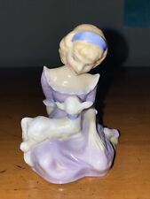 Vintage MARY HAD A LITTLE LAMB Bone China ROYAL DOULTON Figurine HN2048 picture