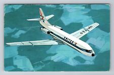 the Caravelle, Plane, Transportation Antique Vintage c1961 Souvenir Postcard picture