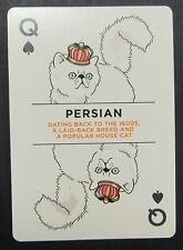 Persian Cat Single Swap Wide Playing Card Unused picture