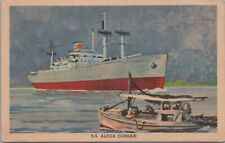 Postcard SS Alcoa Corsair Ship Venezuela Stamp picture