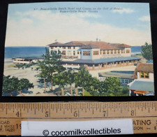 Postcard 1938 Pass-a-Grille Beach Hotel Casino Gulf Of Mexico Florida Linen Nice picture