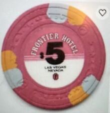 $5.00 Rare Frontier Las Vegas Casino Chip 1988 Mint Condition picture