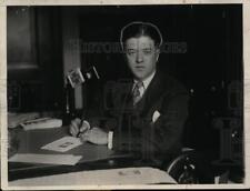 1930 Press Photo Sen.Robert M.La Foillette of Wisconsin head Independent Program picture