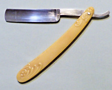 Vintage Shapleigh Hardware St Louis Straight Razor With Fancy Celluloid Handle picture