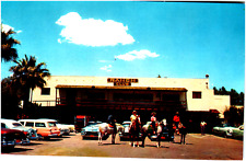 Postcard Chrome Shadow Mountain Club Pool Palm Desert, CA Old Cars picture