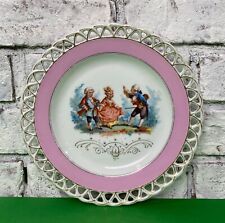 Vintage 8 in Pierced Porcelain Plate Victorian Royal Greetings Collectors Plate picture