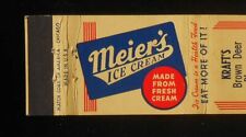 1940s Meier's Ice Cream Kraft's Pharmacy R. H. Kraft Brown Deer WI Milwaukee Co picture