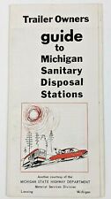 1970s Michigan Disposal Stations Locations Trailer Owners VTG Travel Brochure  picture