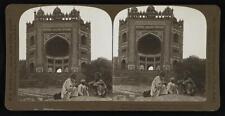 India Magnificent gate to the abandoned palace of Fatehpur-Sikri, - Old Photo picture