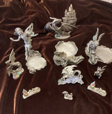 Pewter Lot Of 10 Fantasy from 1  3/4 “ up  to 4 “ Figurine - Dragons and fairy  picture