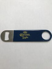 Blue Corona Light Metal Beer Bottle Opener Stainless Rubber NEW  picture