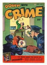 Down with Crime #4 VG 4.0 1952 picture