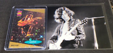 Jimmy Page Led Zeppelin Card in Sparkle Sleeve & Photo Lot picture