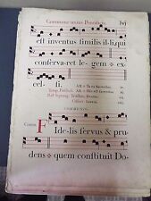 Very Large Antiphonal Page - Circa 1800's-- great quality thick  paper  picture