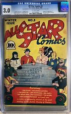 All Star Comics #3 CGC 3.0 OW Origin & 1st Appearance Of JSA - Justice Society picture