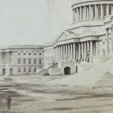 Capitol Building East Front Washington DC WM Chase 1870s Photo Stereoview A344 picture