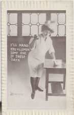 VINTAGE POSTCARD EARLY HUMOR ON SEPIA BACKDROP VERY GOOD CONDITION POSTED 1911 picture