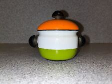 RARE Carl Aubock, enamelled PENNY BOX, cooking pot style, signed, 1960's picture