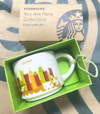 Qatar Starbucks mini Mug Cup DEMI 2oz ORNAMENT You Are Here Collection NEW picture