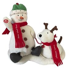 Hallmark Jingle Pals 2004 Plush Snowman With Dog Snow What Fun Not Working picture