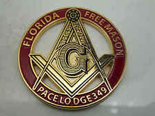FLORIDA FREE MASON PACELODGE 349 BROTHERLY LOVE CHALLENGE COIN picture