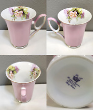 PT Porcelain Treasures by Betty planter Fine Porcelain pink cup mug VGC picture