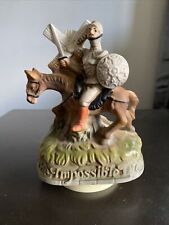 Don Quixote Rotating Music Box Sankyo Japan “The  Impossible Dream” picture