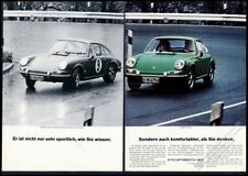 1971 Porsche 911 conda green car photo German vintage print ad picture