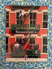Vintage 1987 Seagram’s 7 Print Ad 5:30 P.M. Apartment Building Fire Escape picture