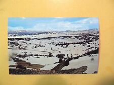 Beartooth Mountains Montana vintage postcard aerial view of snow fields  picture