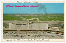 Miami Florida FL Postcard Airport c1960 picture