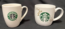 Starbucks Coffee Lot of 2 2007 Logo Diner 10oz Cup  2013 Holiday 14oz Mug GUC picture