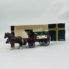 Ertl Die Cast Metal Collectible Gift Bank Horse & Carriage Happy Holidays picture