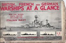 WARSHIPS AT A GLANCE - NINTH EDITION - SAMPSON LOW MARSTON - 1941 picture